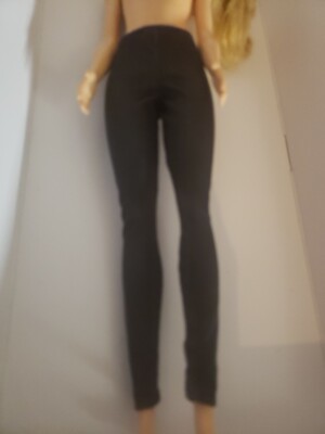 NEW STRETCHY BLACK  PANTS FOR BARBIE DOLL