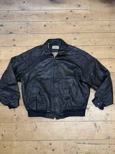 CERRUTI 1881 ITALIAN DESIGNER LEATHER JACKET SIZE XL THICK HEAVY DUTY LEATHER
