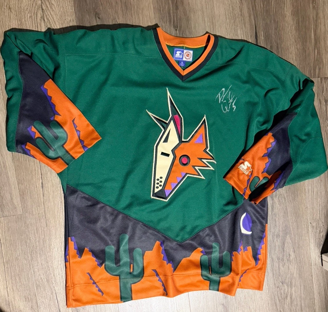 Maillot Vintage Authentique Phoenix Coyotes NHL (LNH) - Taille 2XL, Style Kachina, Marque Starter