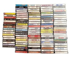 Vintage Lot of 118 Various Genre Cassette Tapes-Country-Easy Listening  more