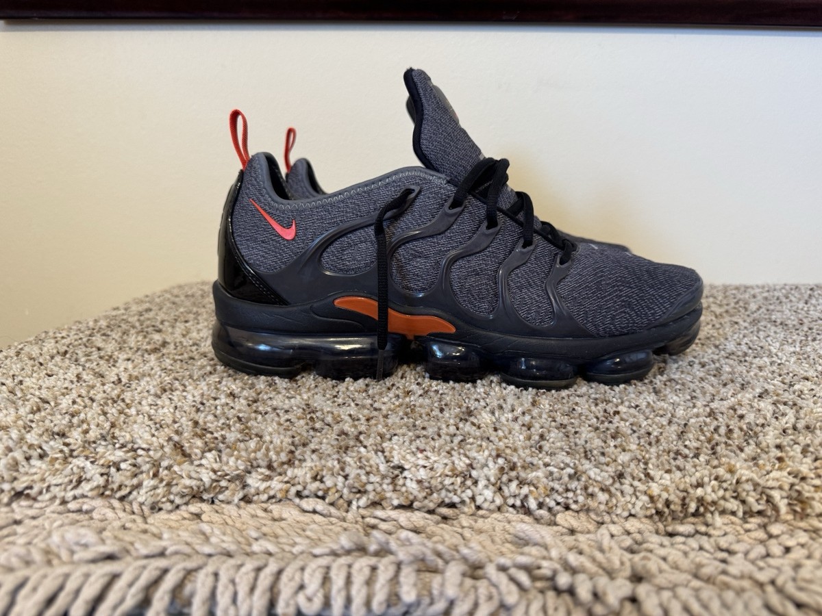 nike vapormax plus cool grey team orange