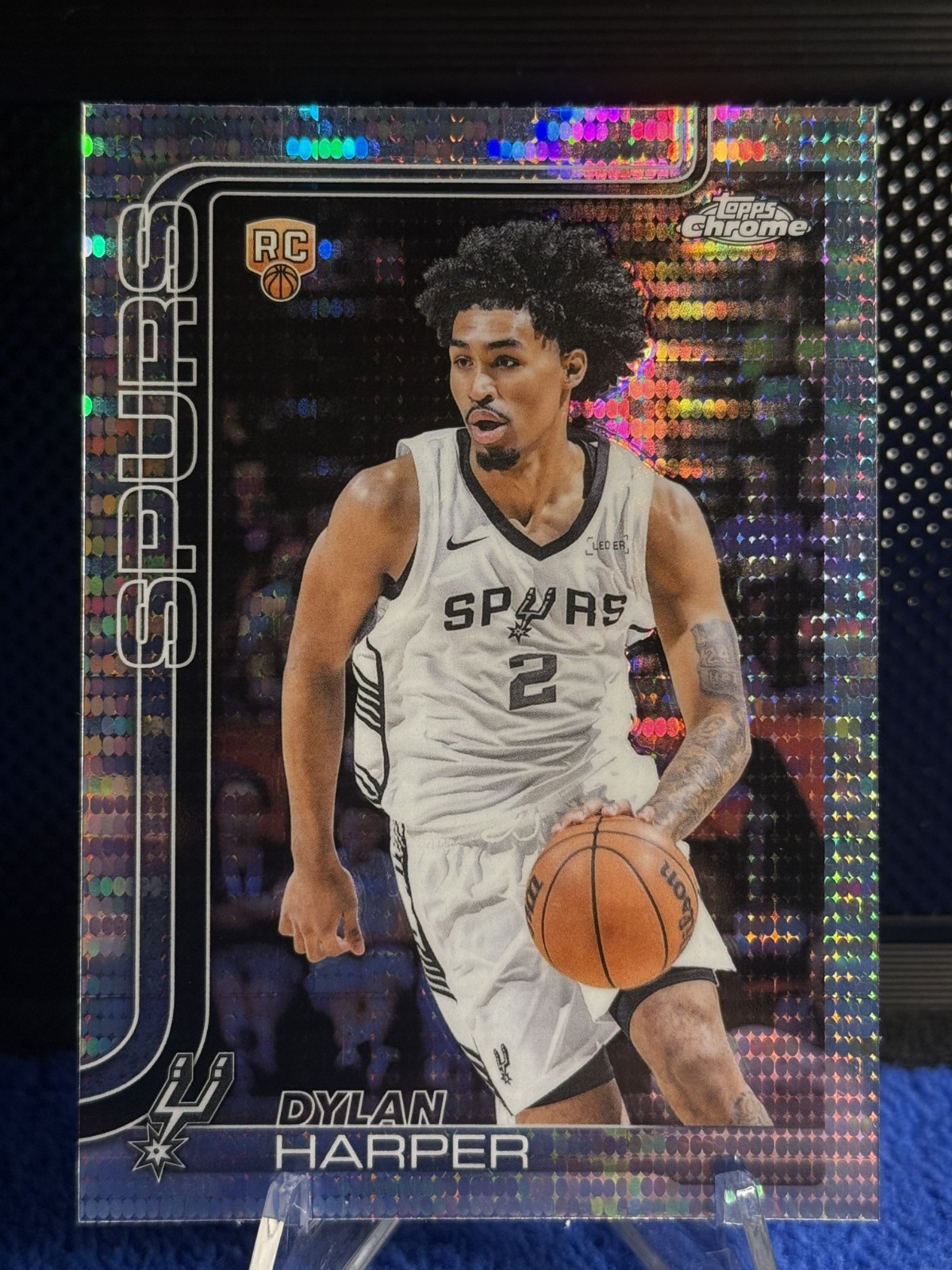 2025-26 Topps Chrome - Dylan Harper #252 Pulsar Refractor (RC)