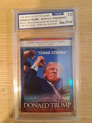 Donald Trump Sammelkarte Attentat