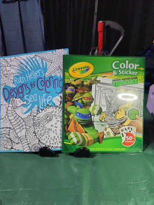 Crayola TMNT Color & Sticker Coloring Book NickelodeonSea Life coloring book