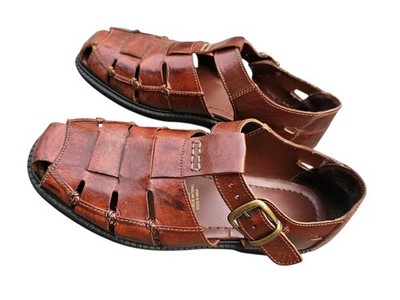 Stacy Adams Mens 8 M Woven Brown Leather Tonga Huarache  display picture 2