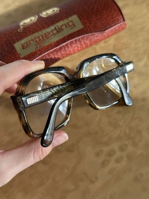 Vintage Ermeding eyeglasses, Germany, 1960s 1970s, oversized acetate frame