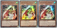 3 x HISU-DE003 Chronist von Nephthys - Super Rare 1. Auflage Near Mint YuGiOh