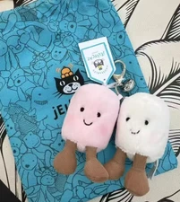 Plush Cotton Cat Candy Two Tone Cute Soft Two Tone Keychain Bag Pendant Plush