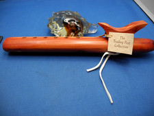 Handmade Native American,NAVAJO Cedar Wood Flute,12 ",SIGNED"A.COOLIDGE"