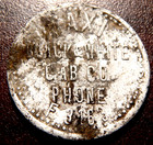 VINTAGE RARE G/L SWASTIKA ALUMINUM TOKEN,BROWNIE BONDED MESSENGERS,B&W TAXI &CAB — photo 2