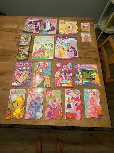 my little pony lot of 18 books big variety 1986-2015 paperback & hard back