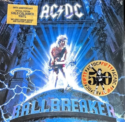 AC/DC BALLBREAKER - GOLD COLORED VINYL LP  " NEW, SEALED "