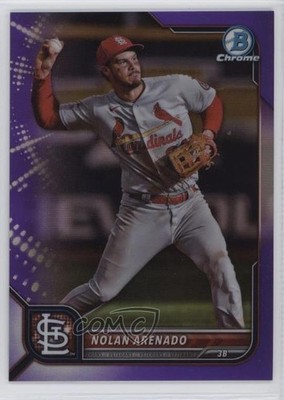 2022 Bowman Chrome Purple Refractor 95/250 Nolan Arenado #38 2s2