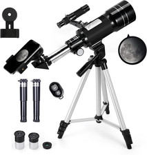 Telescope for Kids  Adults, 70Mm Aperture 300Mm Telescopes for Astronomy Beginn