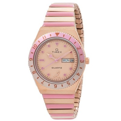 Timex TW2V52700VQ Q Timex x BCRF Rose Gold-tone Dial 36 mm Women's Watch New