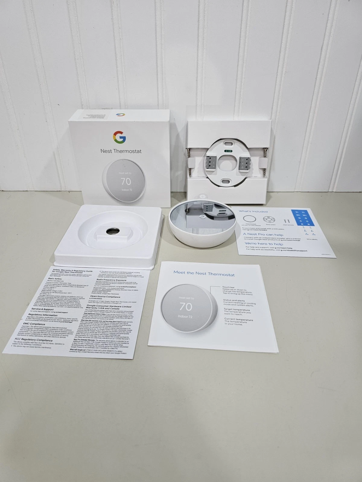 Google Nest Thermostat snow GA01334-US OPEN BOX!
Opens in a new window or tab