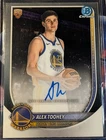 2025-26 Bowman Chrome Alex Toohey ROOKIE AUTO RC On-Card Sign #BCA-AT Warriors