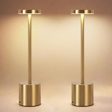 2 Pack LED Rechargeable Cordless Table Lamps,Portable Outdoor 5000 mAh Batter...