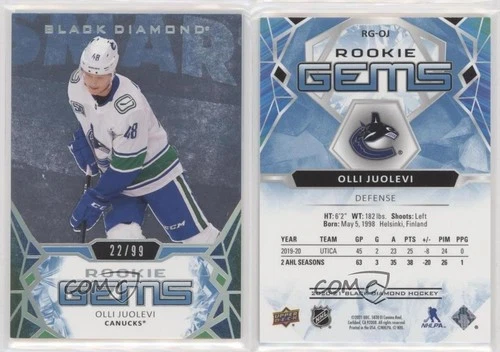 2020-21 Upper Deck Black Diamond Rookie Gems Spectrum /99 Olli Juolevi #RG-OJ RC