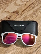Merry's Unisex Aluminum Sunglasses S8286 Made In Italy 56-16-140 With Case