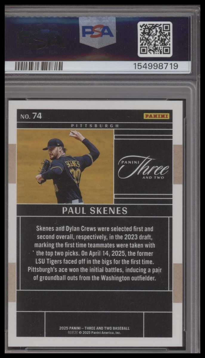 Buy 2025 Panini Three and Two - Paul Skenes, Paul Skenes #74 /99
