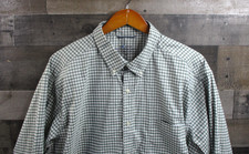 Vineyard Vines Shirt Mens 2XL Green Gingham On-The-Go Performance Button Down