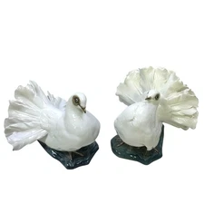 Rosenthal Porcelain 'Courting Doves' by Fritz Heidenrich Germany Mid Century