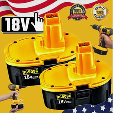 2PACK 18V For Dewalt 18 VOLT XRP DC9096 DC9098 Ni-Mh Battery DC9099 DC9096-2 5AH