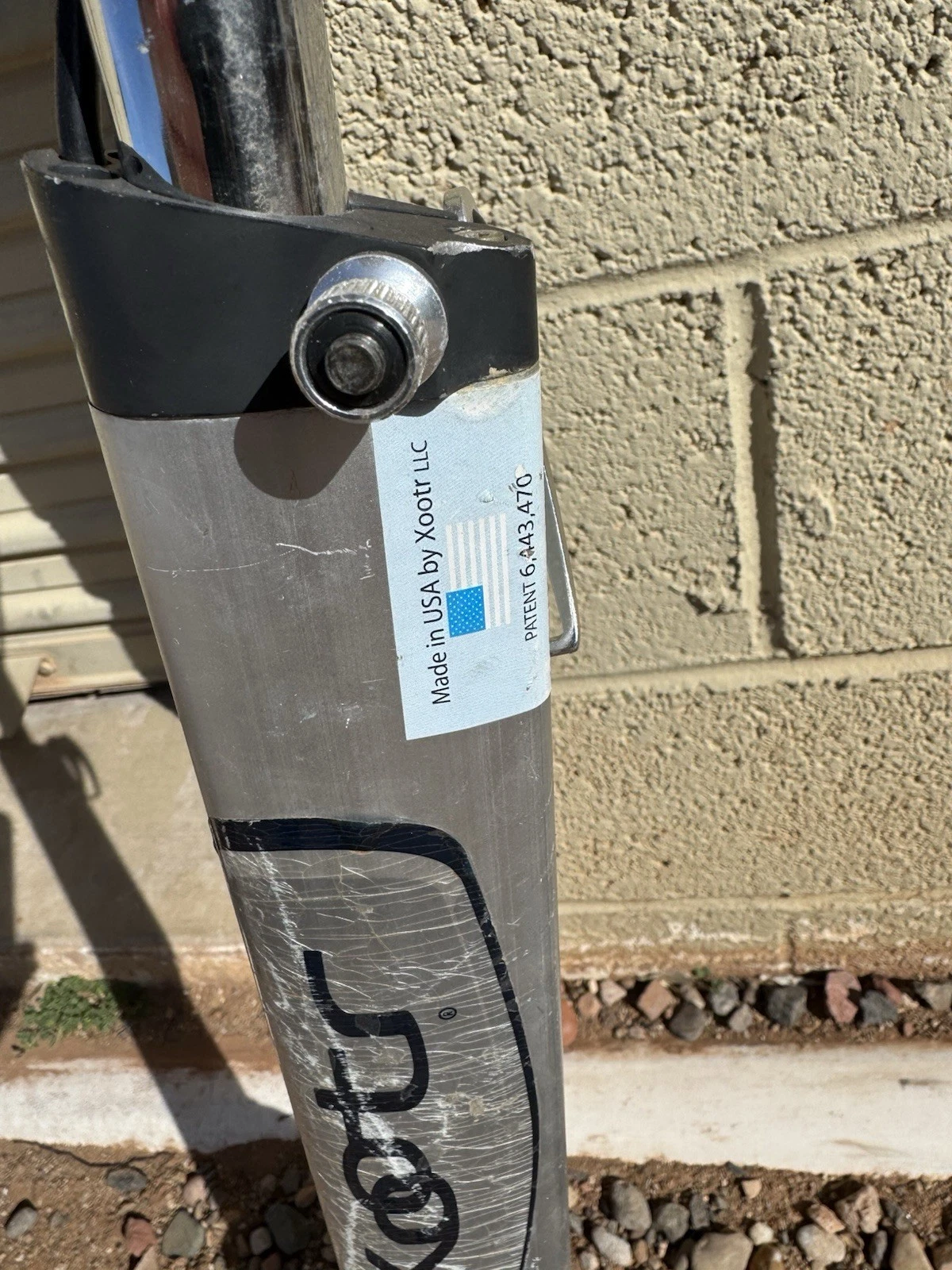 Xootr ( scooter ) - No Reserve - USA seller Arizona - Silver & Black - USA made!