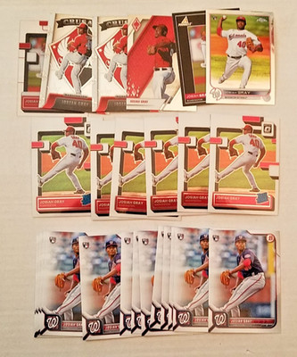 Josiah Gray RC  25-ct Assorted Lot (25) Washington Nationals E1