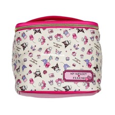 My Melody Kuromi Cute Vanity Case Cosmetic Makeup Bag Travel Pouch Pink Japan