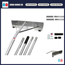 Heavy-Duty 20ft Snow Roof Rake with Shingle Saver Rollers - USA-Made Tool