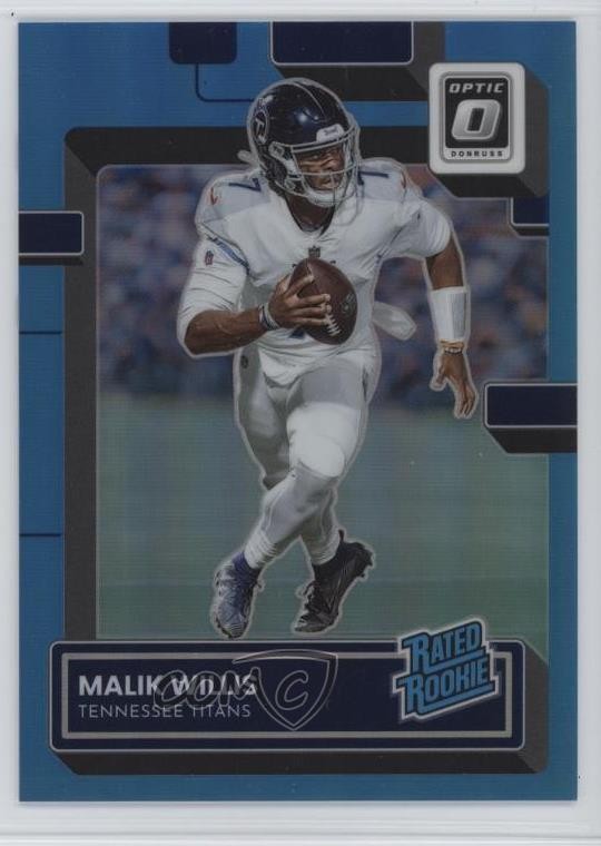 2022 Panini Donruss Optic Rated Rookie Aqua Prizm 32/299 Malik Willis #203 04qn