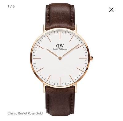 Daniel Wellington Classic Bristol 36 Rose Gold - NWT Never Worn with Box & Tags