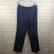 Vintage Pendleton High Rise Lined Blue Virgin Wool Pants Womens 30" Waist Read