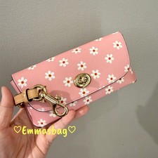 Coach Sunglass Case CFA48 Pink Multi Color