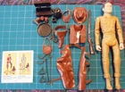 Marx Johnny West Figure #61 w 16/19 Accessories  Jane, Jamie, Jay, Josie