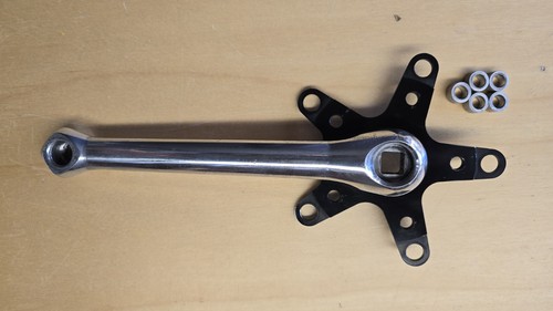 1991 Cook Bros, Cook Quality Products M-2000 MTB Crank Arm W/Spider 177mm 