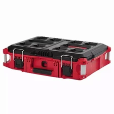 Milwaukee Tool 48-22-8424 Packout Tool Box, Black/Red, 22 In W X 16-1/4 In D X