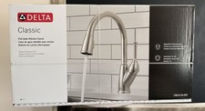 Delta Classic 1-Handle Pull-Down Kitchen Faucet Stainless Steel 19810-SS DST NEW
