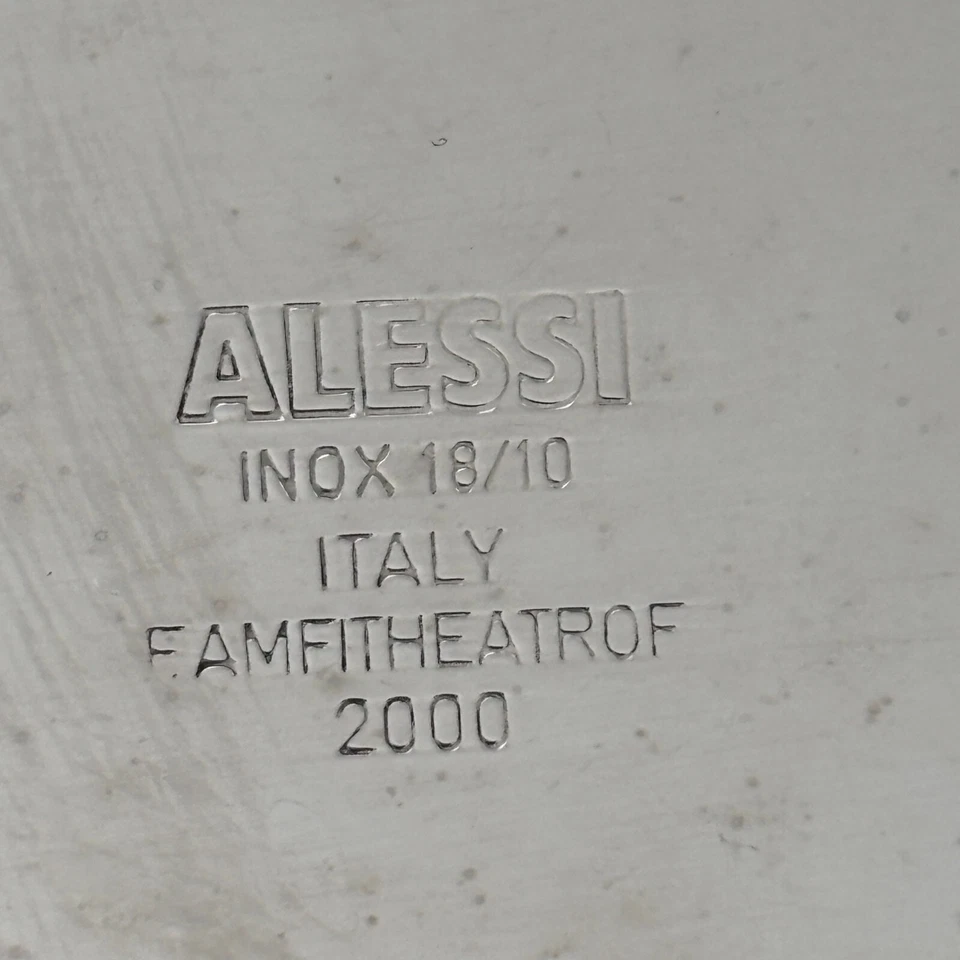 "Frutero de acero inoxidable Alessi hecho en Italia Francesca Amfitheatrof moderno 17""" Foto 3 de 4