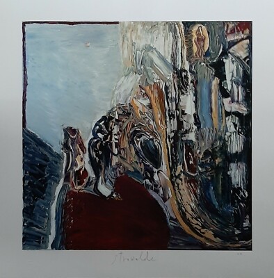 Grafik Print Giclée Strawalde Komposition Handsigniert Epreuve d´Artiste