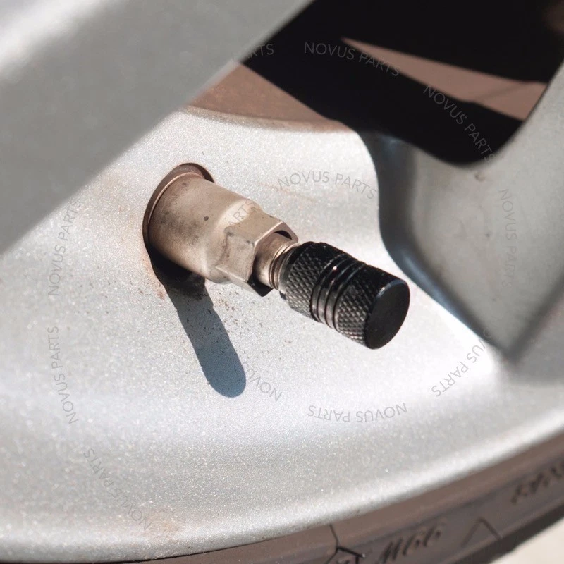 4x Anti-slip Black Valve Stem Cover For Chrysler Town & Country Sebring Cirrus - Image 4 of 4