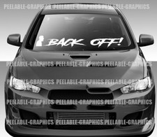 Back Off Windshield Banner Decal Sticker Funny Car Truck Suv Window Move Over Back Off Windshield Banner Decal Sticker Funny Car Truck Suv Window Move Over