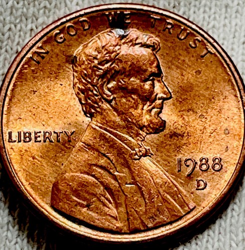 1988 D-mint Penny. Rare 1988 Wide AM With 1989 Flared G | eBay