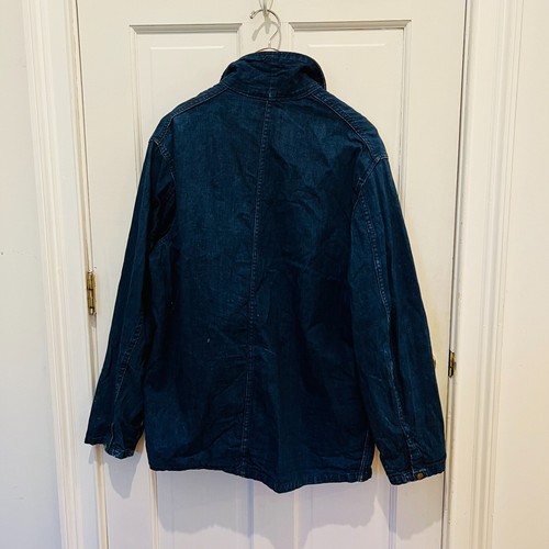 Vintage 50s Carters Watch The Wear Selvedge Denim Corduroy Collar Chore Jacket L - Picture 22 of 24