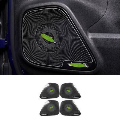 Inner Door Speaker Frame Cover Trim 4PCS For Benz GLB W247 2020~2022 Black Steel