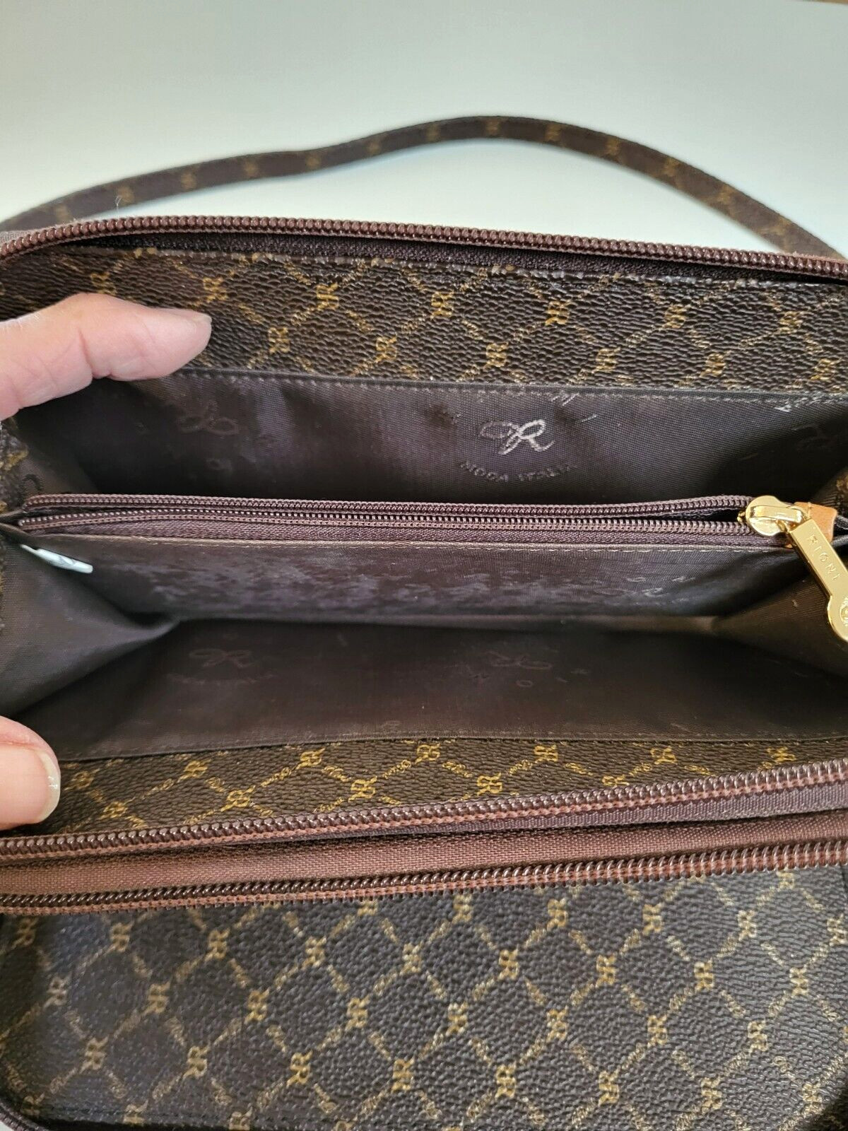 Rioni Monogram Double Zip Multi Compartment Cross… - image 5