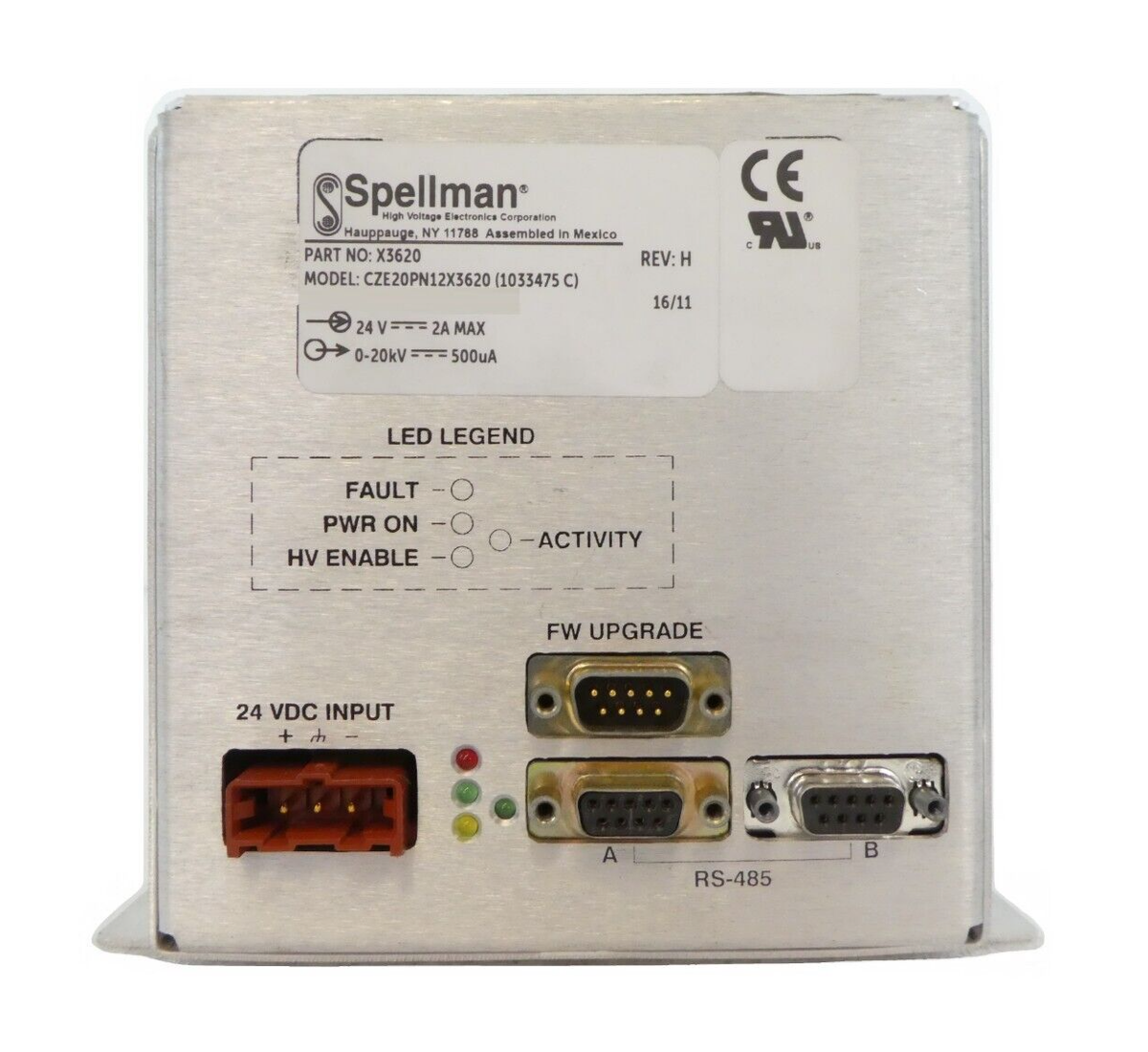 Spellman X3620 High Voltage Power Supply CZE20PN12X3620 AB Sciex
