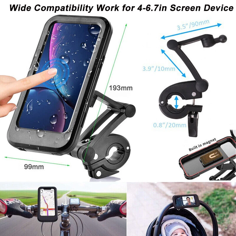 Motorcycle Phone Holder Waterproof Bike Mount For Delivery Drivers Case Bicycle - image 2 of 4